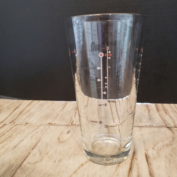 LIBBEY Glass with Drink Recipes by Libbey Duratuf Glass Manhattan Martini Cosmo - Picture 5 of 6